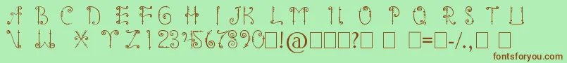 More about mentawai font Font mentawai font Font – Brown Fonts on Green Background
