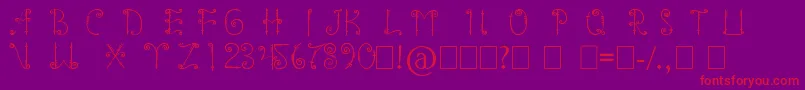 Więcej informacji o czcionce mentawai font Czcionka mentawai font – czerwone czcionki na fioletowym tle