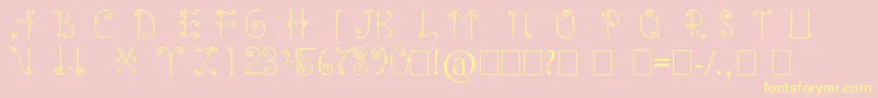En savoir plus sur la police mentawai font Police mentawai font – polices jaunes sur fond rose