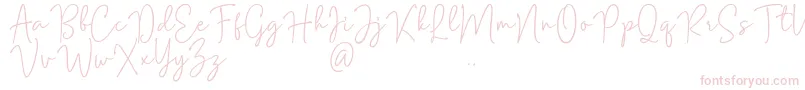 Fonte Mention Signature – fontes cor-de-rosa
