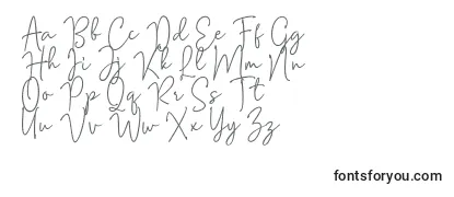 Mention Signature Font