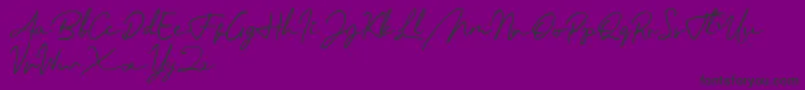 Menttarich Personal Use Only Font – Black Fonts on Purple Background