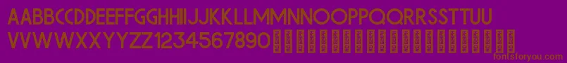 Meraki Regular Font – Brown Fonts on Purple Background