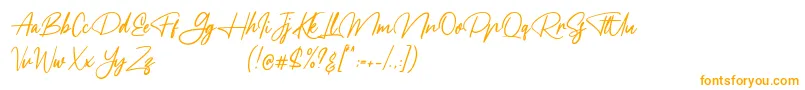 Weitere Informationen zur Meranie-Schriftart Meranie-Schriftart – Orangefarbene Schriften