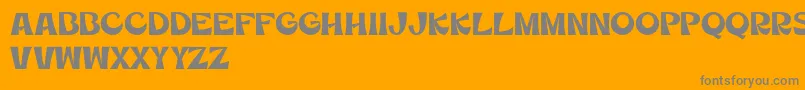 MercuriaDemo Font – Gray Fonts on Orange Background