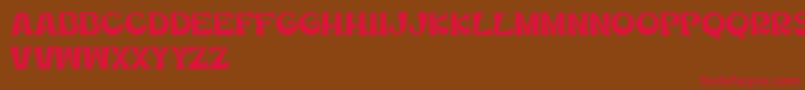MercuriaDemo Font – Red Fonts on Brown Background