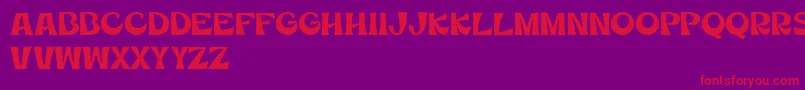 MercuriaDemo Font – Red Fonts on Purple Background