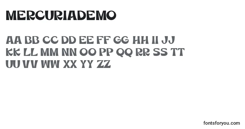 MercuriaDemo (134094)-fontti – aakkoset, numerot, erikoismerkit