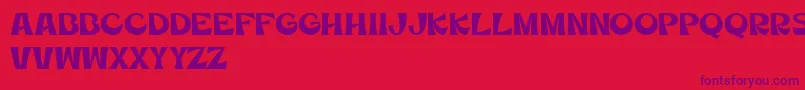 MercuriaDemo Font – Purple Fonts on Red Background