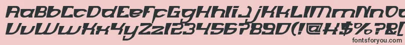 Fonte MERCURY Bold italic – fontes pretas em um fundo rosa