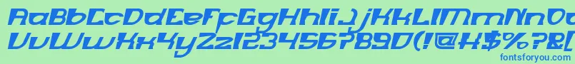 fuente MERCURY Bold italic – Fuentes Azules Sobre Fondo Verde