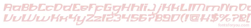 MERCURY Bold italic-Schriftart – Rosa Schriften