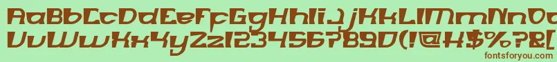 MERCURY Bold Font – Brown Fonts on Green Background