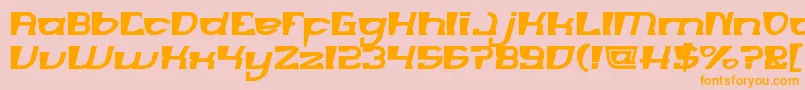 MERCURY Bold Font – Orange Fonts on Pink Background