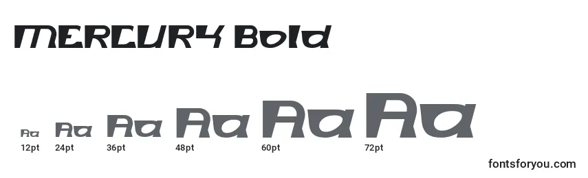 MERCURY Bold Font Sizes