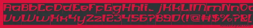 MERCURY Inverse Font – Black Fonts on Red Background