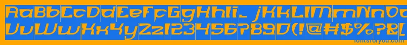 MERCURY Inverse Font – Blue Fonts on Orange Background