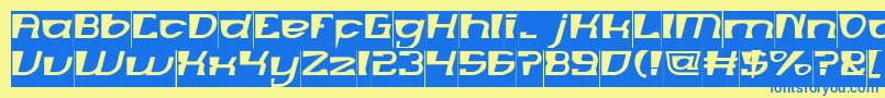 MERCURY Inverse Font – Blue Fonts on Yellow Background