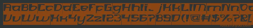 MERCURY Inverse Font – Brown Fonts on Black Background