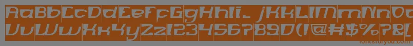 MERCURY Inverse Font – Brown Fonts on Gray Background