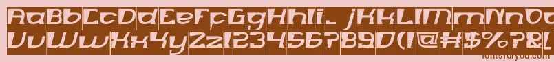 MERCURY Inverse Font – Brown Fonts on Pink Background