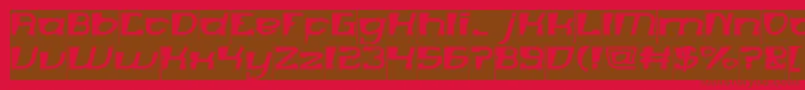 MERCURY Inverse Font – Brown Fonts on Red Background