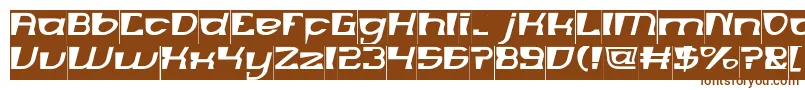Шрифт MERCURY Inverse – коричневые шрифты на белом фоне