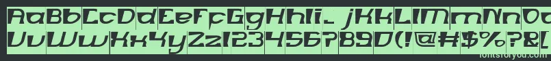 MERCURY Inverse Font – Green Fonts on Black Background