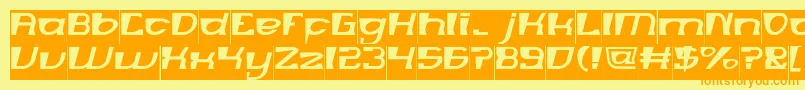 MERCURY Inverse Font – Orange Fonts on Yellow Background