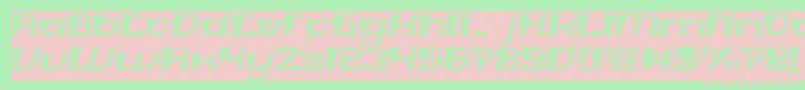 Fonte MERCURY Inverse – fontes rosa em um fundo verde