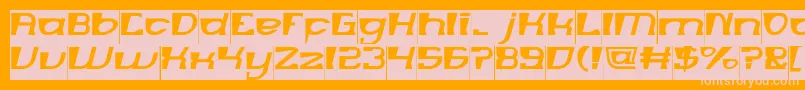 MERCURY Inverse Font – Pink Fonts on Orange Background