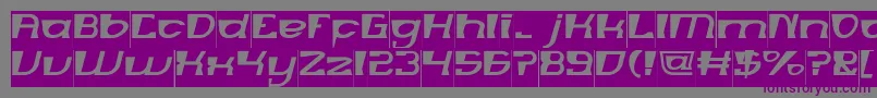 MERCURY Inverse-Schriftart – Violette Schriften auf grauem Hintergrund