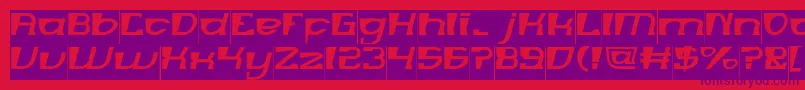 MERCURY Inverse Font – Purple Fonts on Red Background