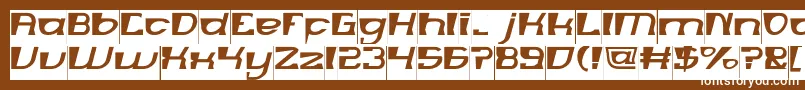 MERCURY Inverse Font – White Fonts on Brown Background