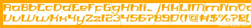 MERCURY Inverse Font – White Fonts on Orange Background