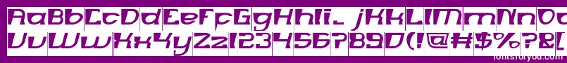 MERCURY Inverse Font – White Fonts on Purple Background