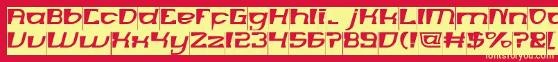MERCURY Inverse Font – Yellow Fonts on Red Background