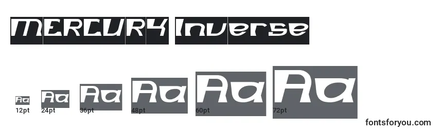 MERCURY Inverse Font Sizes