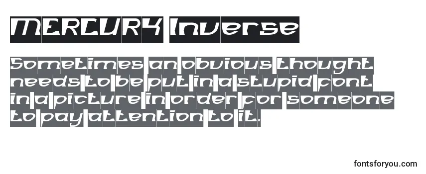 Шрифт MERCURY Inverse