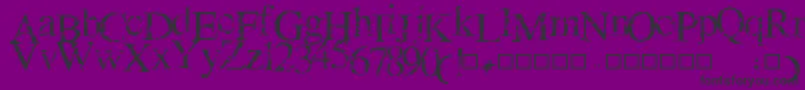 LotsOfDeadCrackBabies Font – Black Fonts on Purple Background