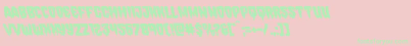 Hemogoblinleft Font – Green Fonts on Pink Background