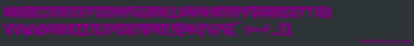 Шрифт Hemogoblinleft – фиолетовые шрифты на чёрном фоне