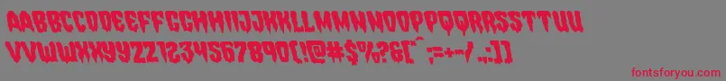 Hemogoblinleft Font – Red Fonts on Gray Background