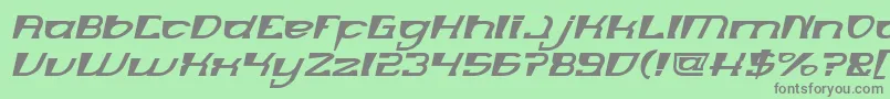 fuente MERCURY Italic – Fuentes Grises Sobre Fondo Verde