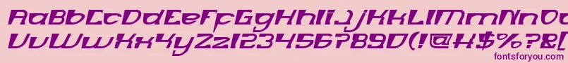 MERCURY Italic Font – Purple Fonts on Pink Background