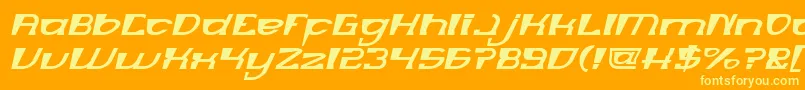 More about MERCURY Italic Font MERCURY Italic Font – Yellow Fonts on Orange Background
