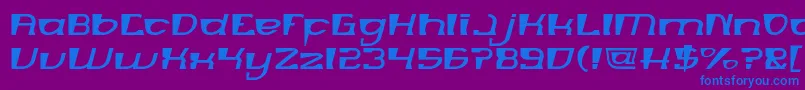 MERCURY Light Font – Blue Fonts on Purple Background