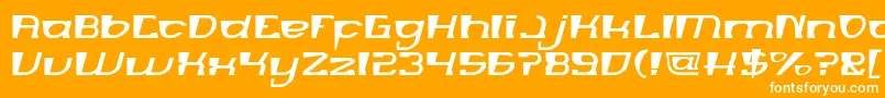 MERCURY Light Font – White Fonts on Orange Background