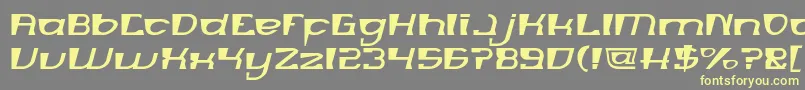 MERCURY Light Font – Yellow Fonts on Gray Background