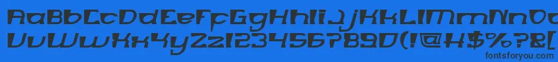 Шрифт MERCURY – чёрные шрифты на синем фоне